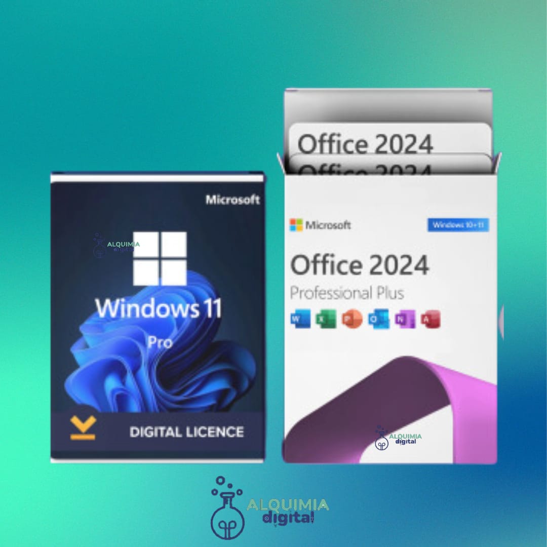 Pack Windows 11 Pro + Office 2021-2024 - Alquimia Digital CL