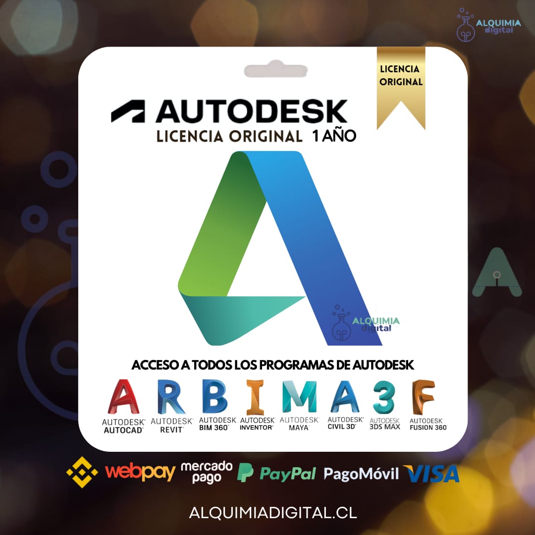 Autodesk Suscripción Original - Descuento Regreso a Clases - Alquimia Digital CL