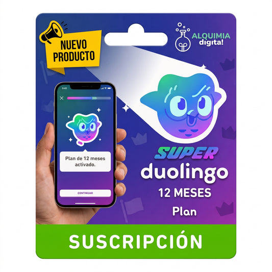 Duolingo Super -  12 Meses - Oferta Flash